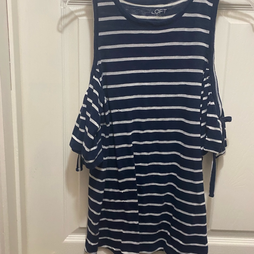 Striped loft blouse